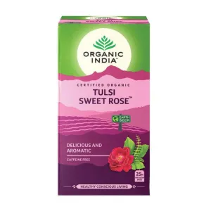 Organic India Tulsi Organic Sweet Rose Tea 25 Bags