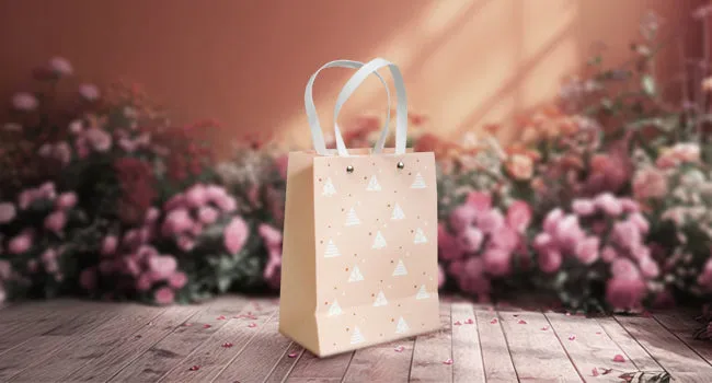 Pastel Triangle Pattern Gift Bags - Set Of 4, Sizes Available.