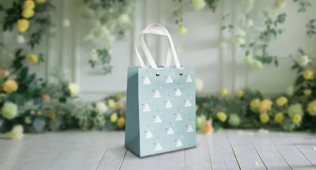 Pastel Triangle Pattern Gift Bags - Set Of 4, Sizes Available.
