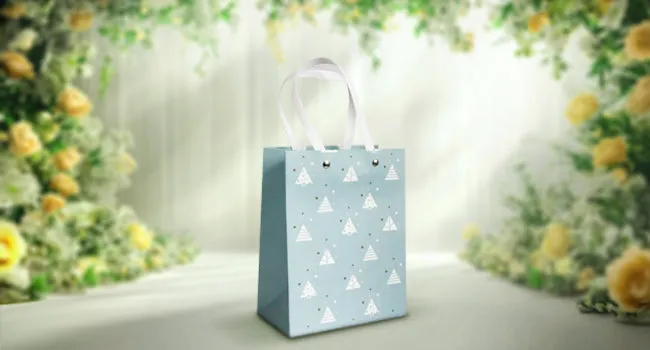 Pastel Triangle Pattern Gift Bags - Set Of 4, Sizes Available.