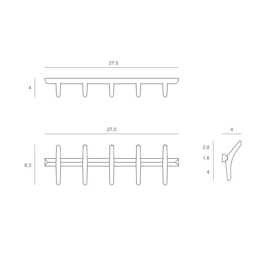 PI Wall Coat Rack