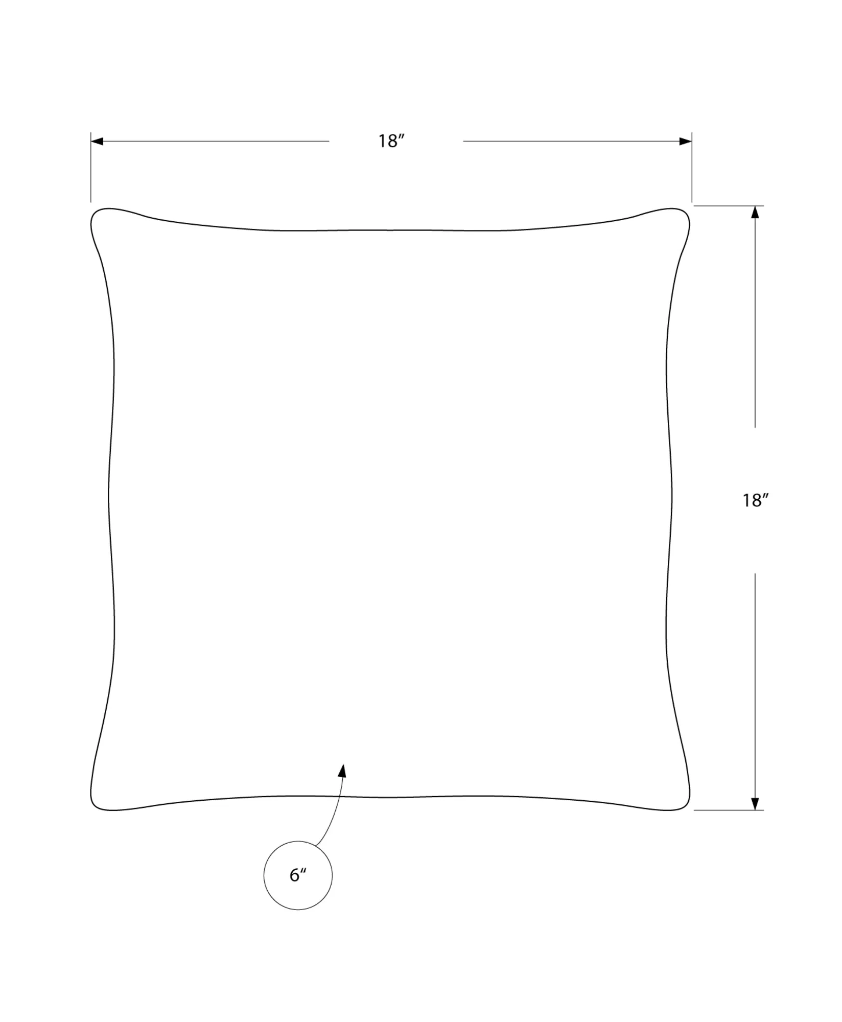 Pillow - 18"X 18" / Light Grey / Black Abstract Dot/ 2Pcs