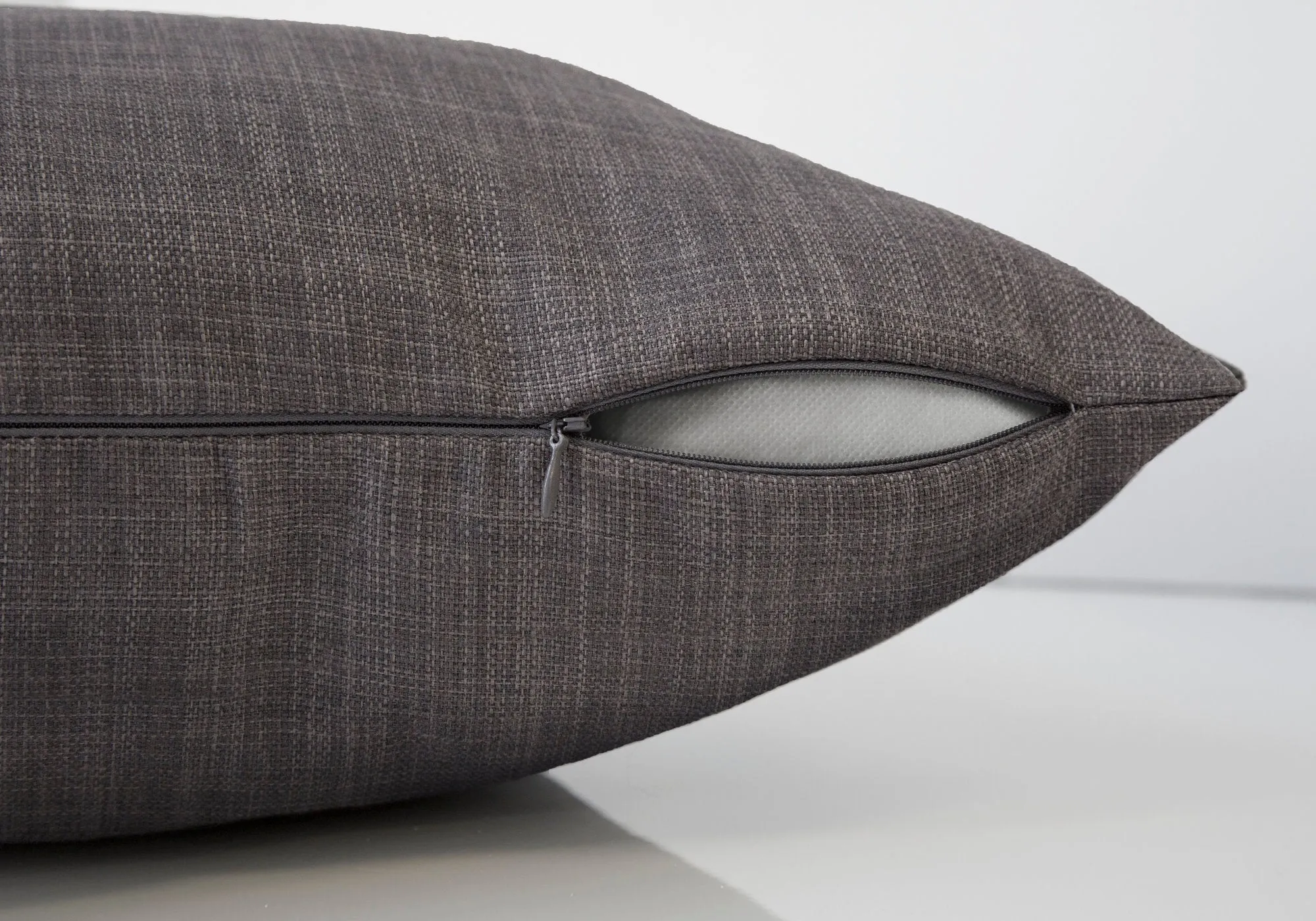 Pillow - 18"X 18" / Linen Patterned Dark Grey / 1Pc
