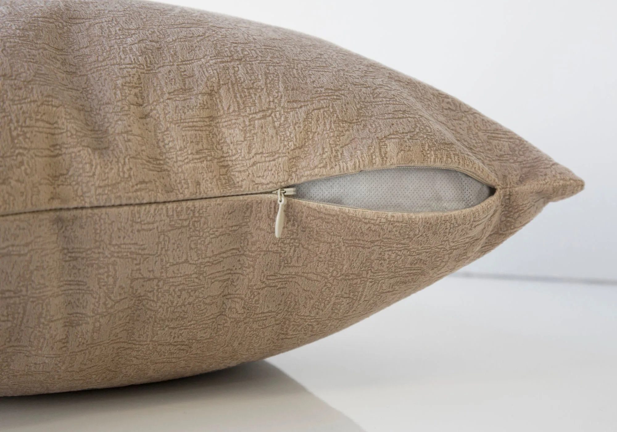 Pillow - 18"X 18" / Taupe Mosaic Velvet / 2Pcs