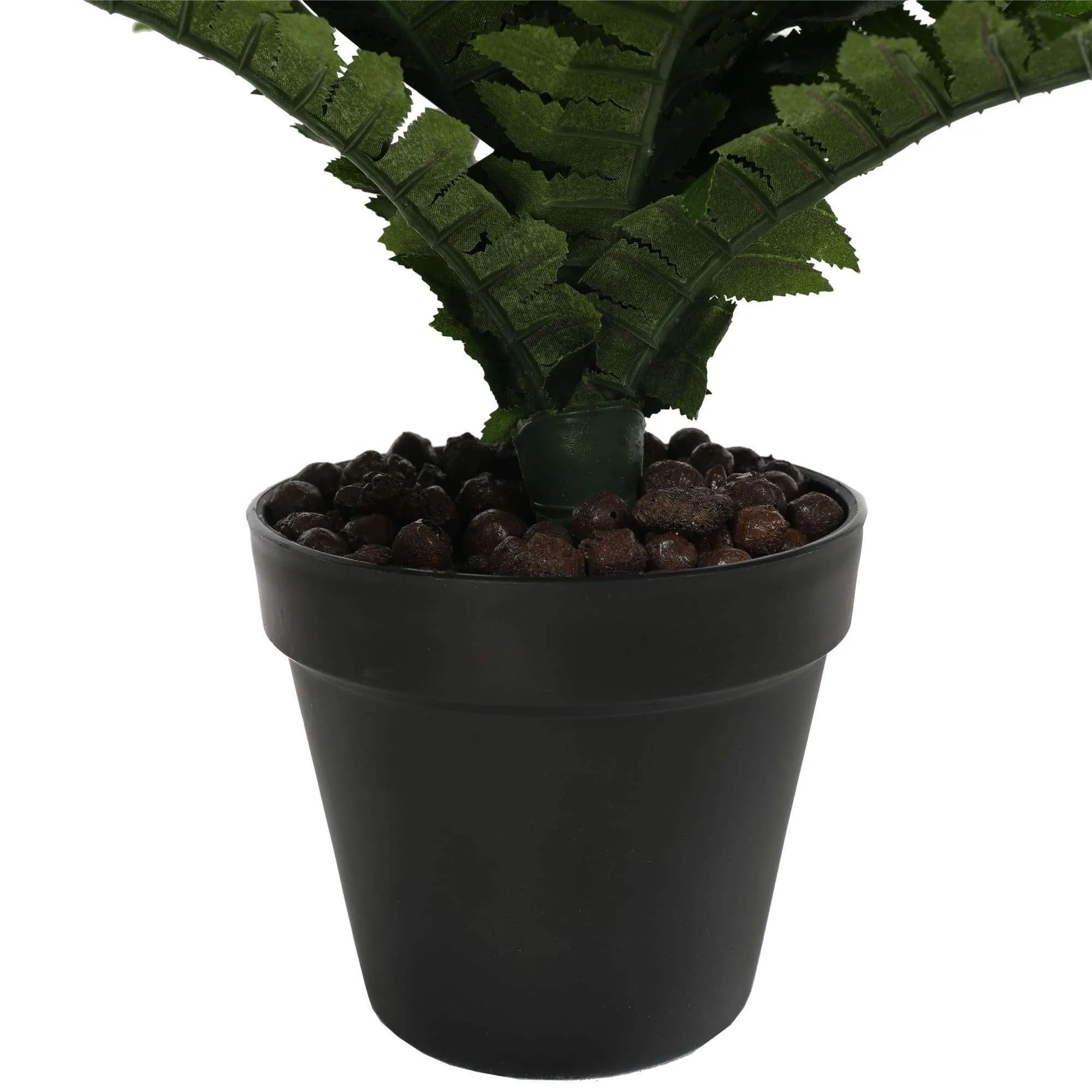 Potted Natural Green Artificial Boston Fern (50cm high 70cm wide)