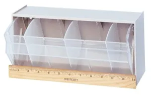 Quantum QTB410 Dividable Tip Out Bin with 1 Compartment, 11.88" x 5.25" x 5.93"