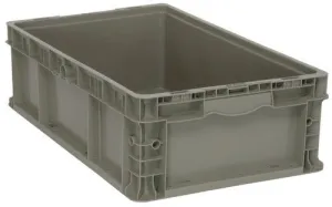 Quantum RSO2415-7 Heavy-Duty Straight Wall Stacking Container, 15" x 24" x 7.5"