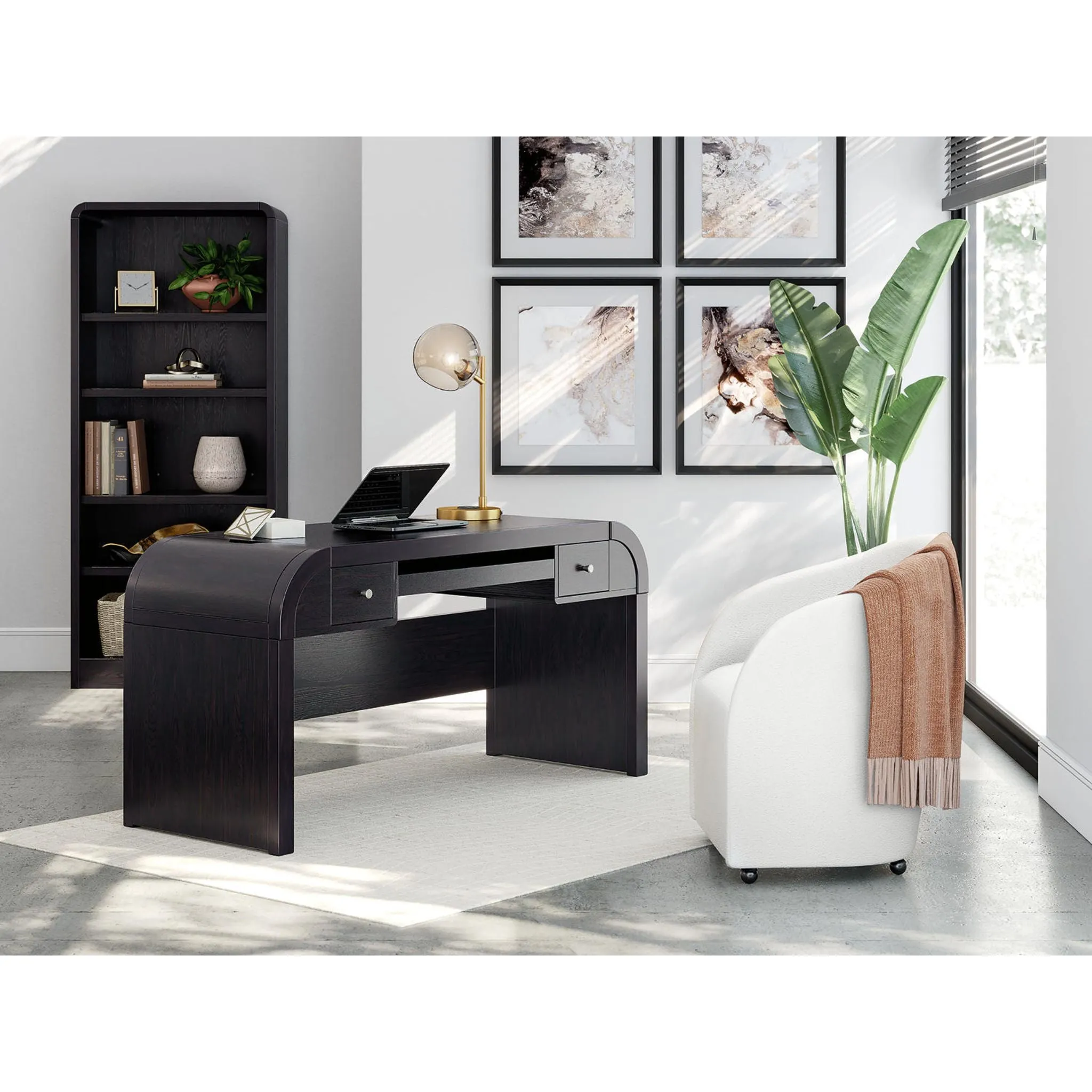 Rowanbeck 72" Bookcase - Black