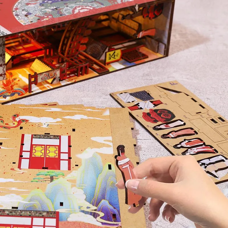 🌸Sakura Alley 3D Wooden Book Nook Kit