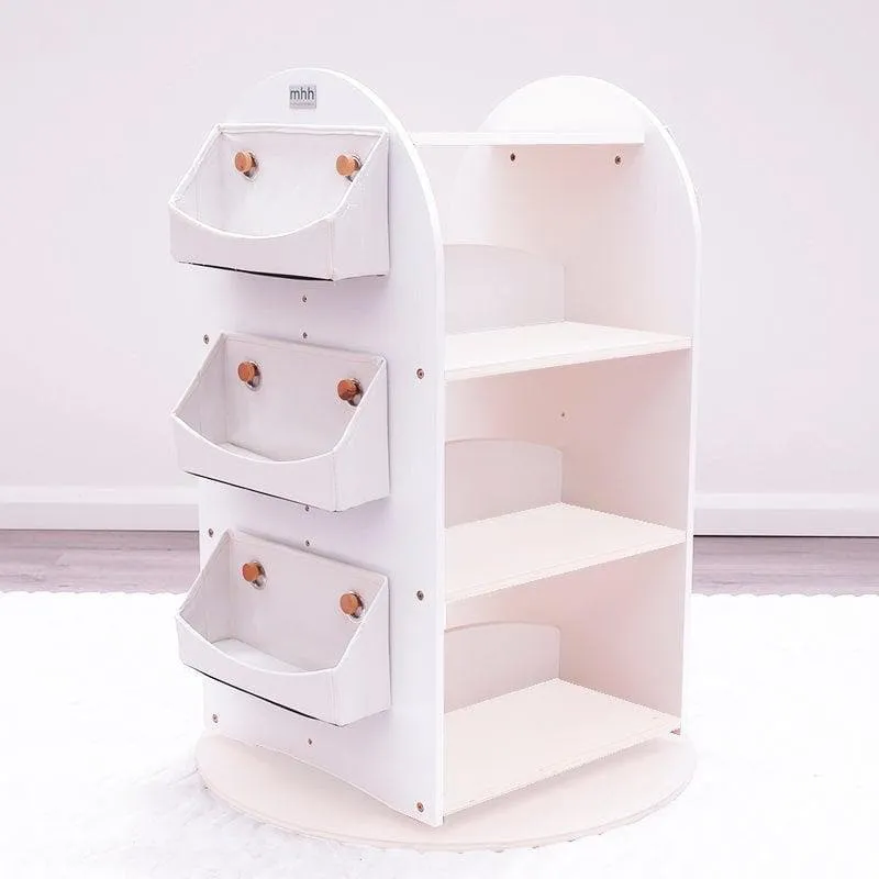 SCRATCH AND DENT Rotating Bookshelf