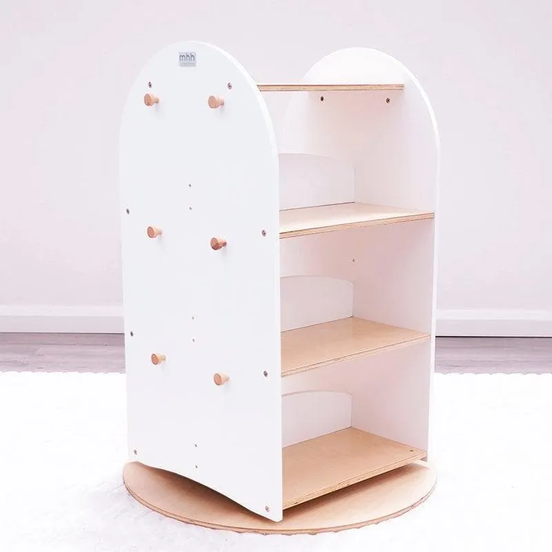 SCRATCH AND DENT Rotating Bookshelf