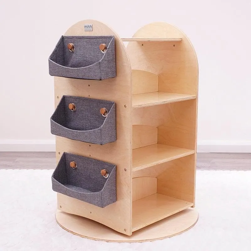 SCRATCH AND DENT Rotating Bookshelf