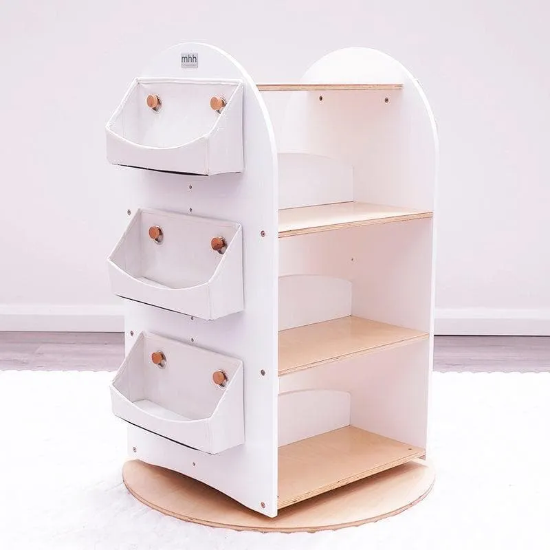SCRATCH AND DENT Rotating Bookshelf