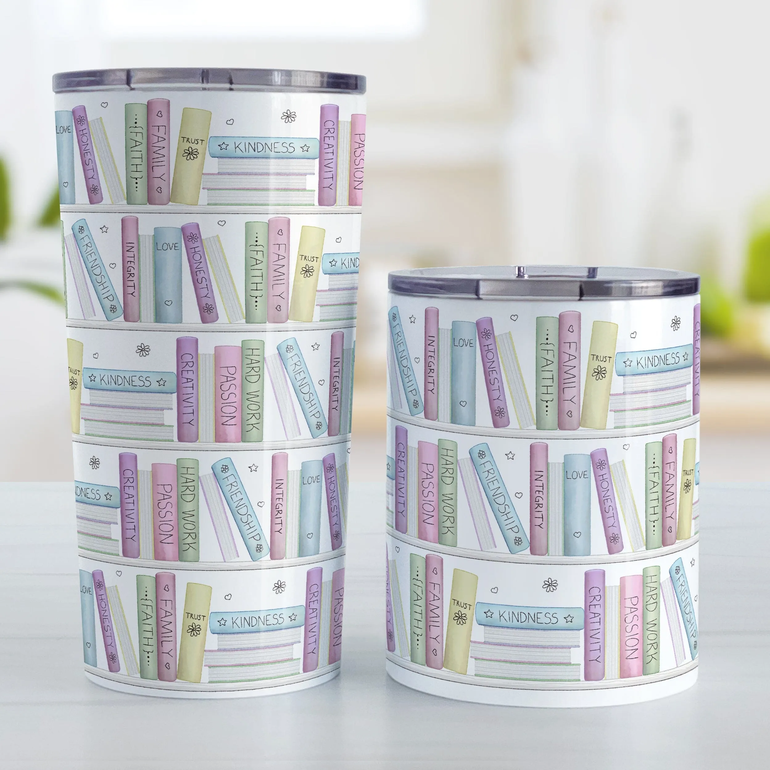 The Building Books of Life - Inspirational Reading Tumbler Cup