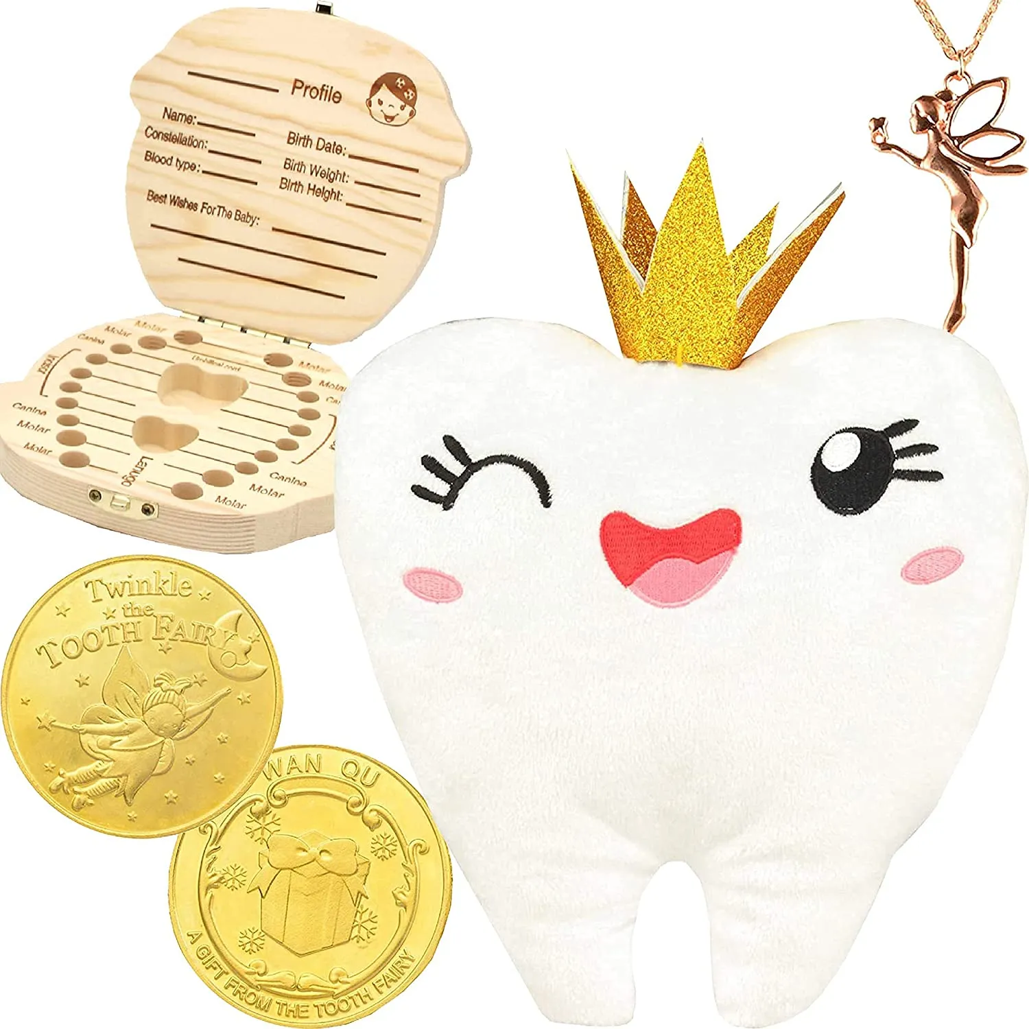 Tooth Fairy Gifts for Girls, Tooth Fairy Pillows for Girls, ToothFairy Box for Girls