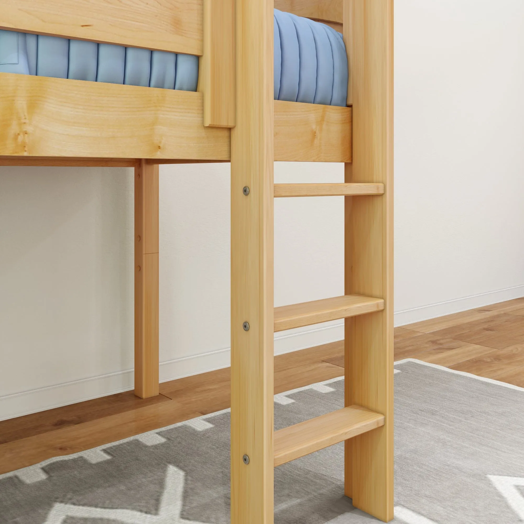 Twin Low Loft Bed with Ladder