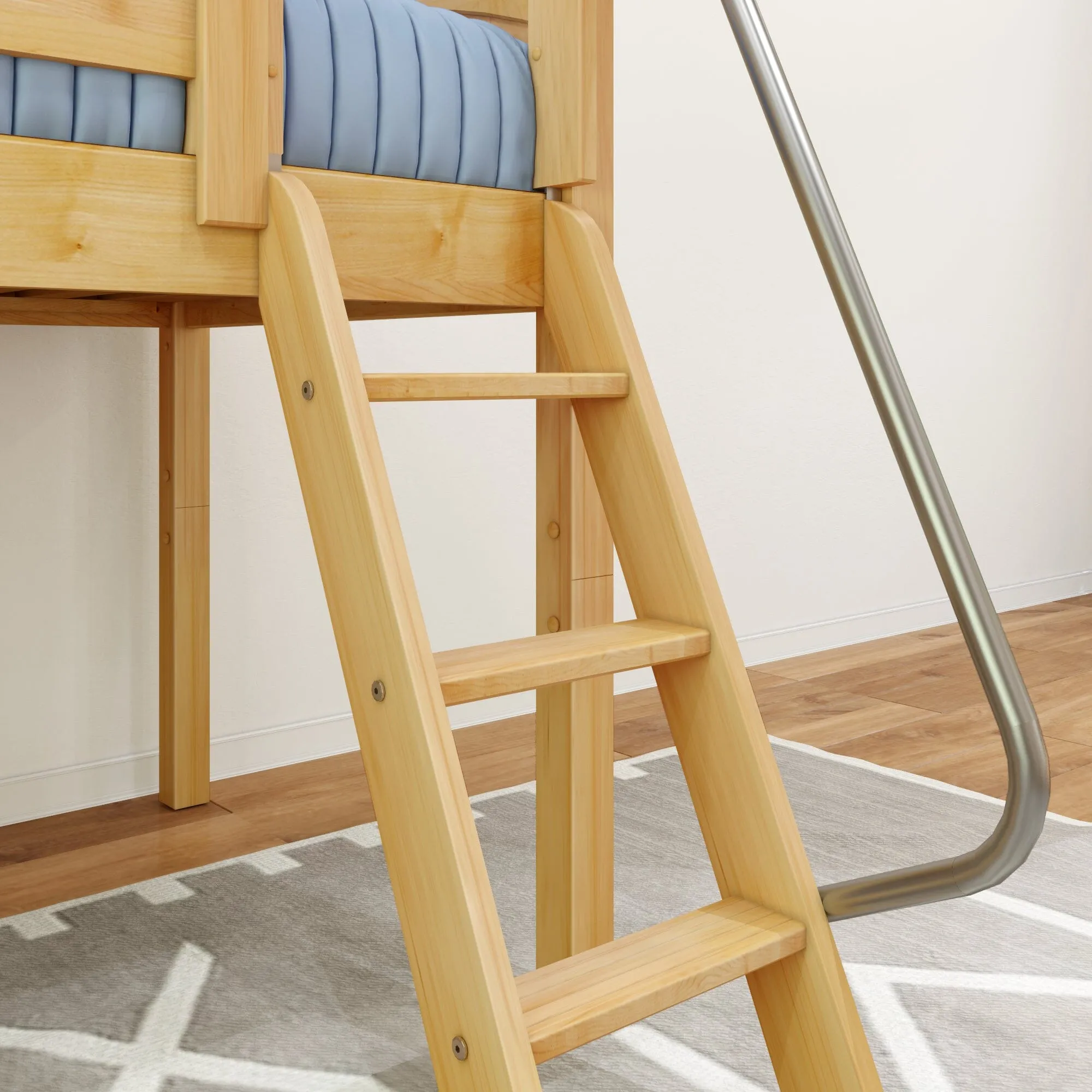 Twin Low Loft Bed with Ladder