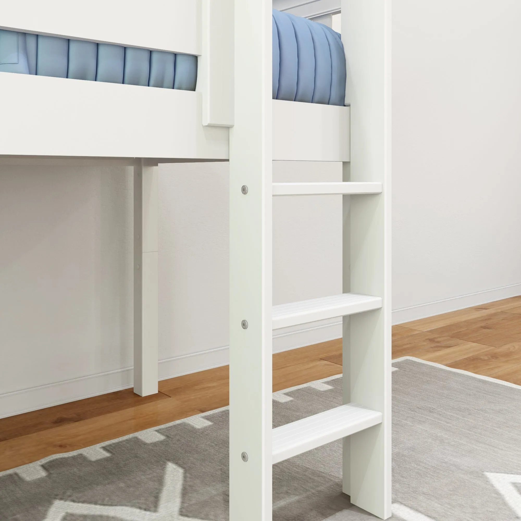 Twin Low Loft Bed with Ladder