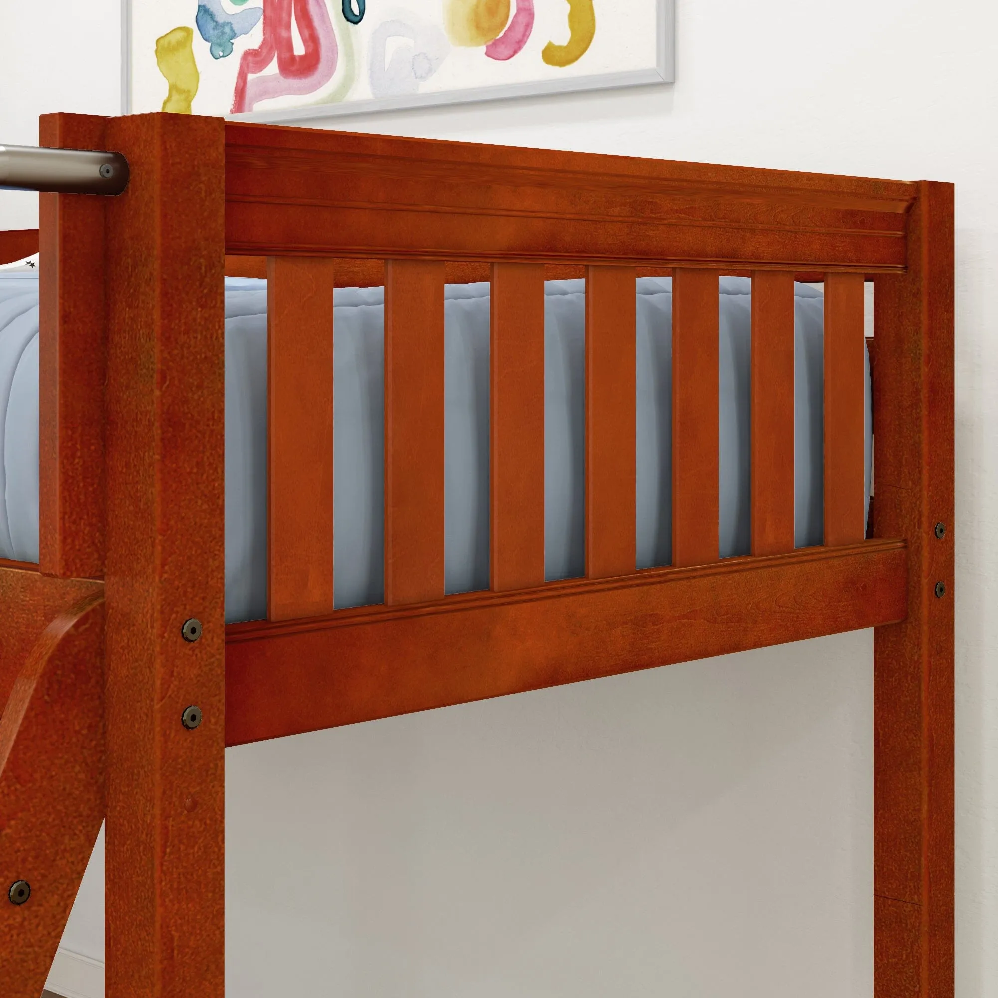 Twin Low Loft Bed with Ladder