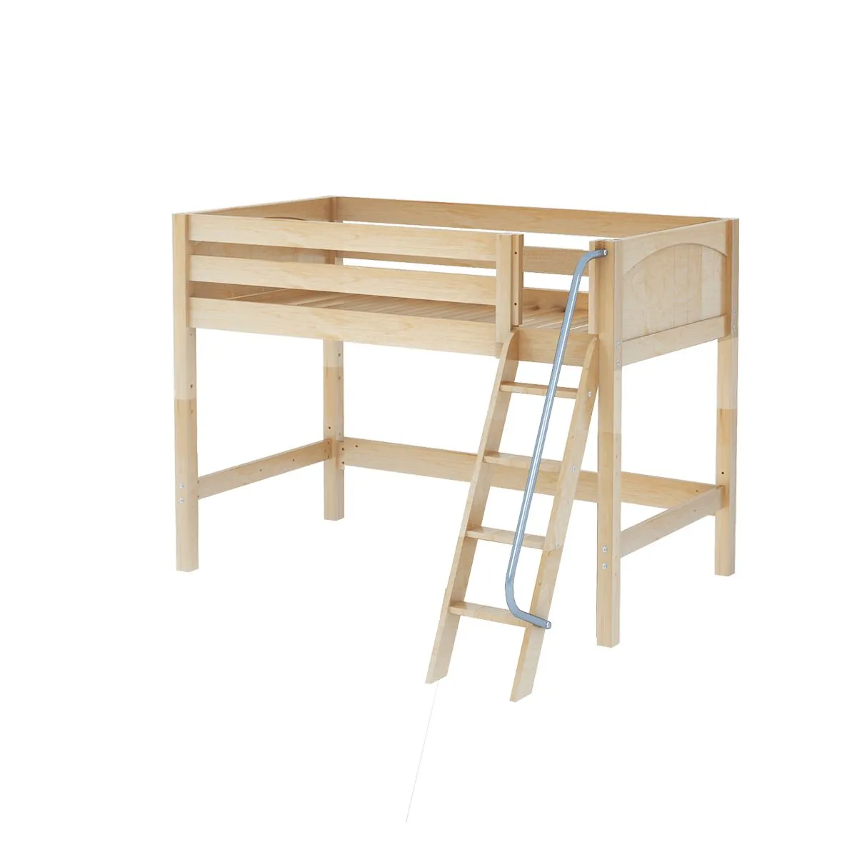 Twin Mid Loft Bed with Ladder