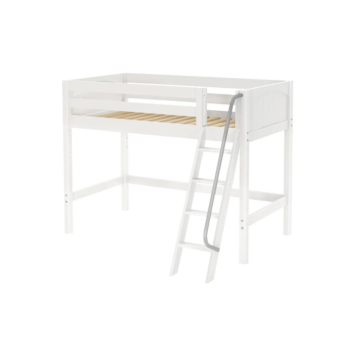 Twin Mid Loft Bed with Ladder