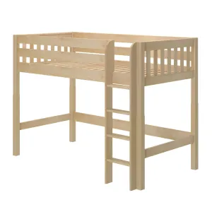Twin Mid Loft Bed with Ladder