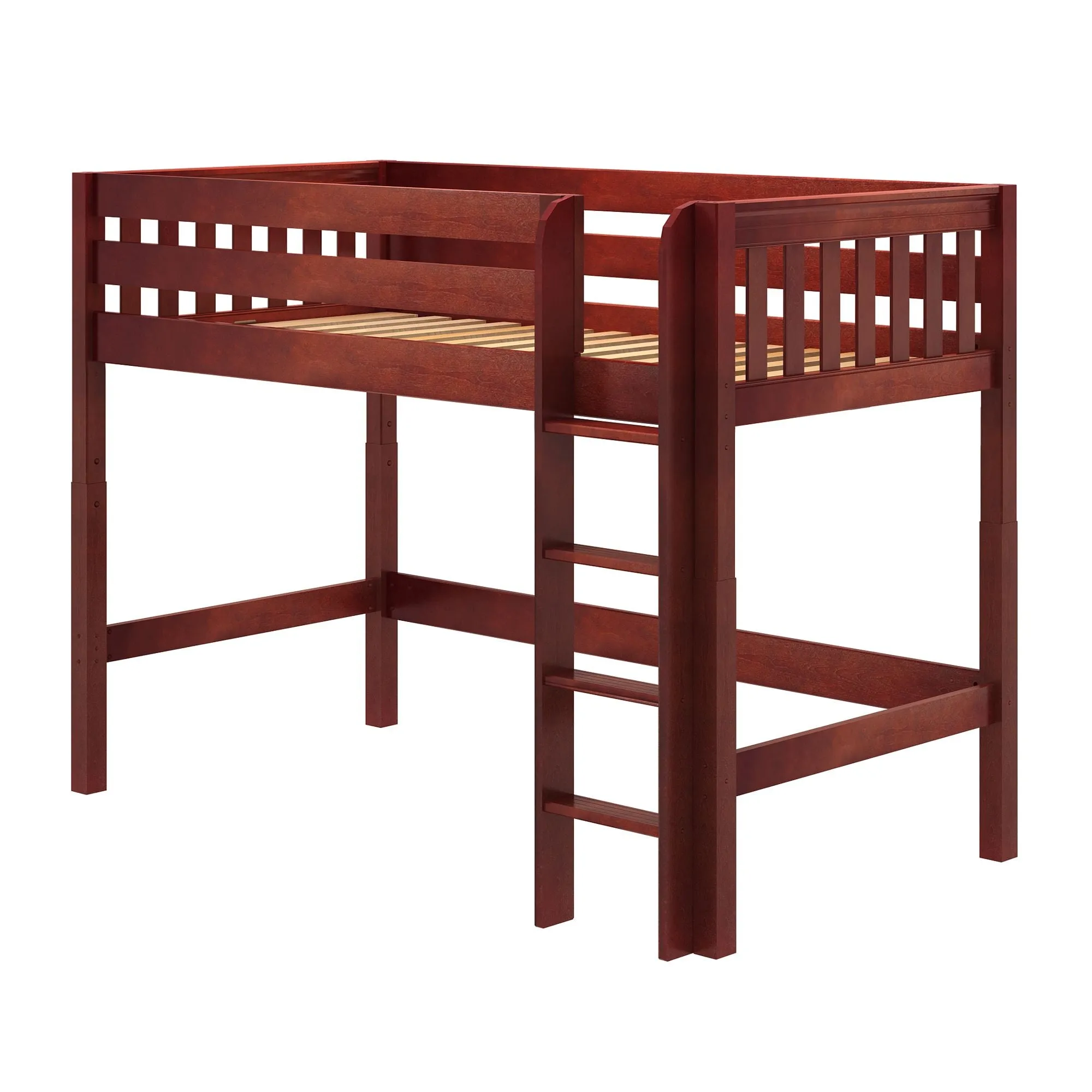 Twin Mid Loft Bed with Ladder