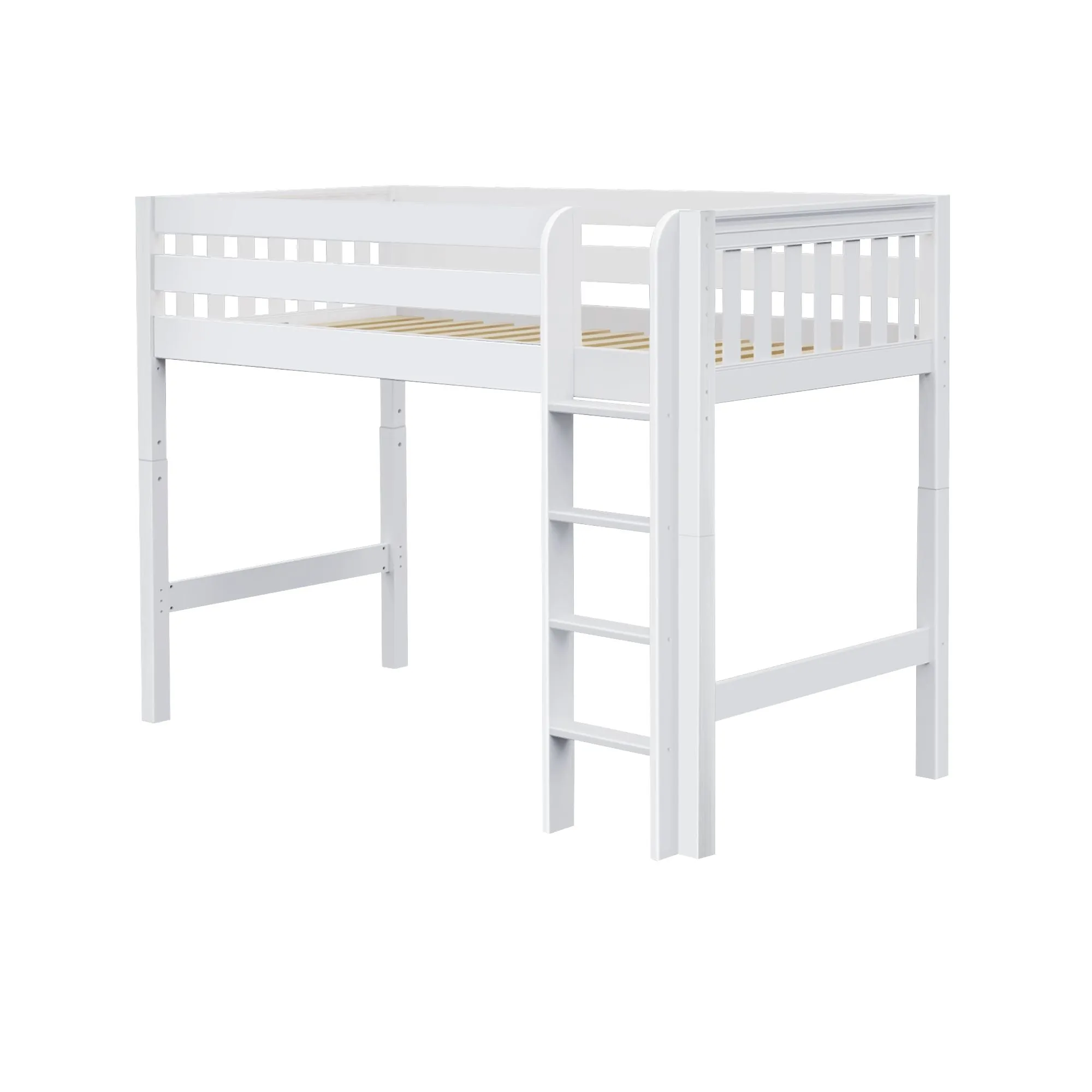 Twin Mid Loft Bed with Ladder