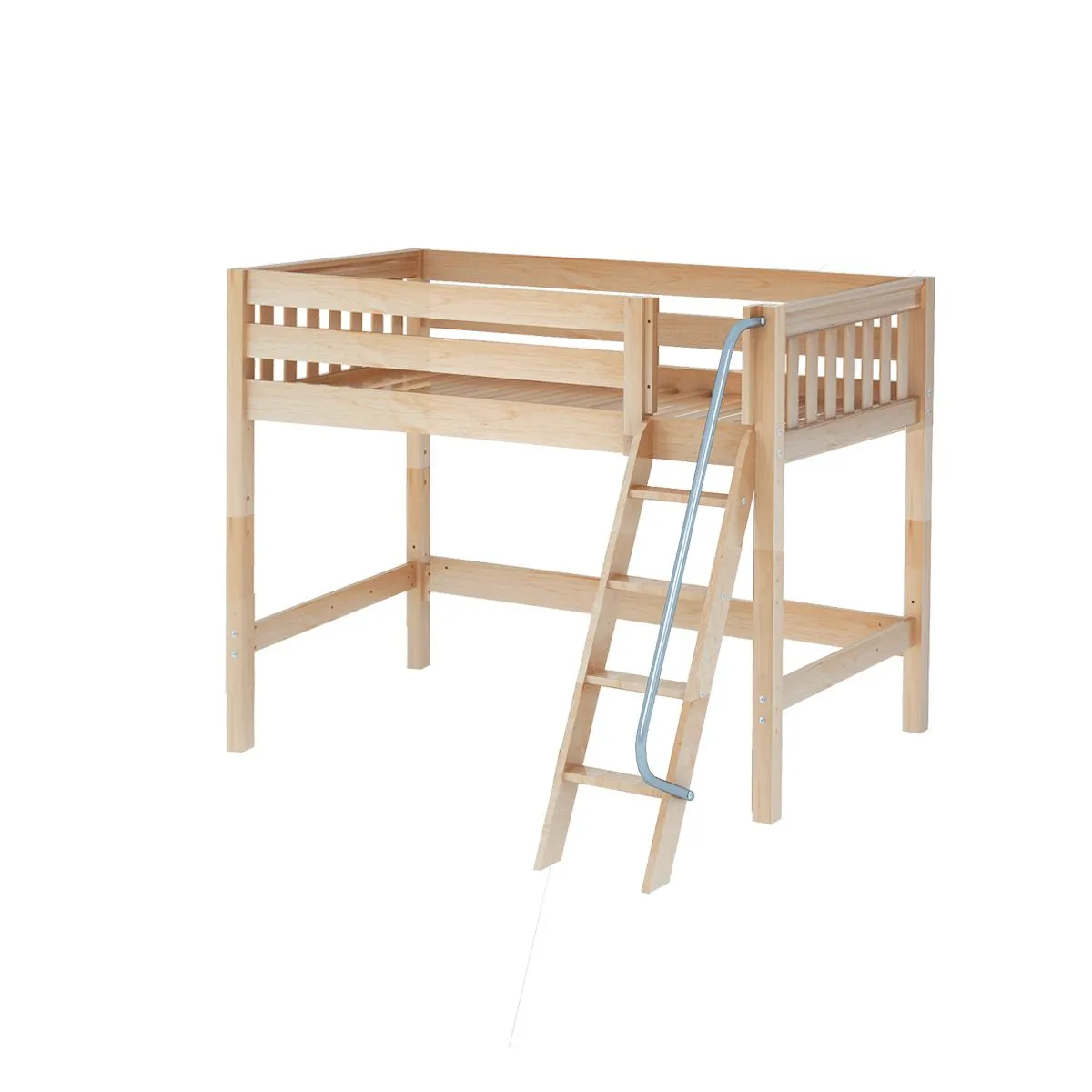 Twin Mid Loft Bed with Ladder