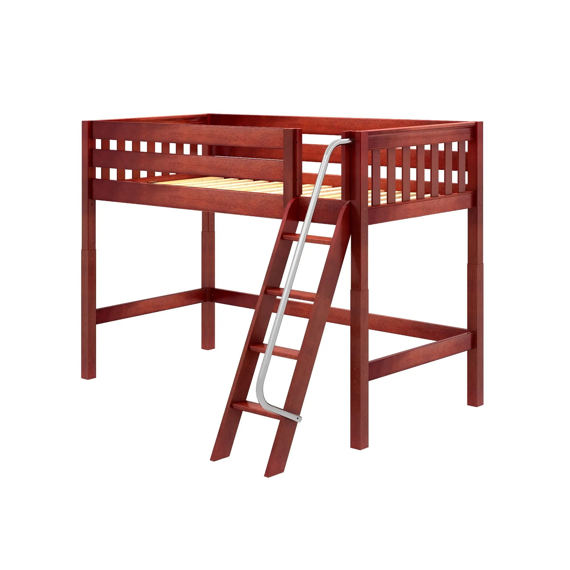 Twin Mid Loft Bed with Ladder