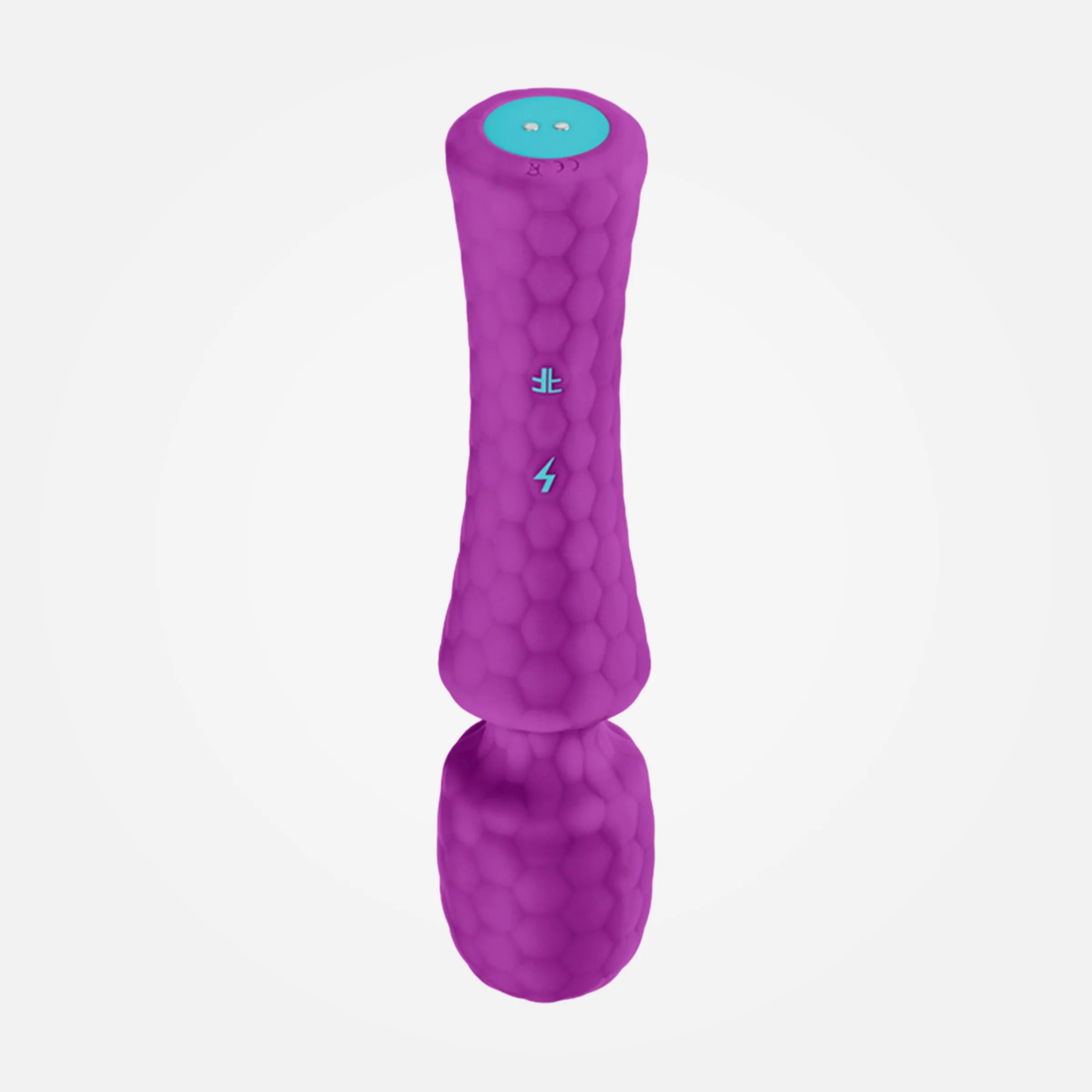 Ultra Wand - Rechargeable Flexible Textured Wand Vibrator - Purple