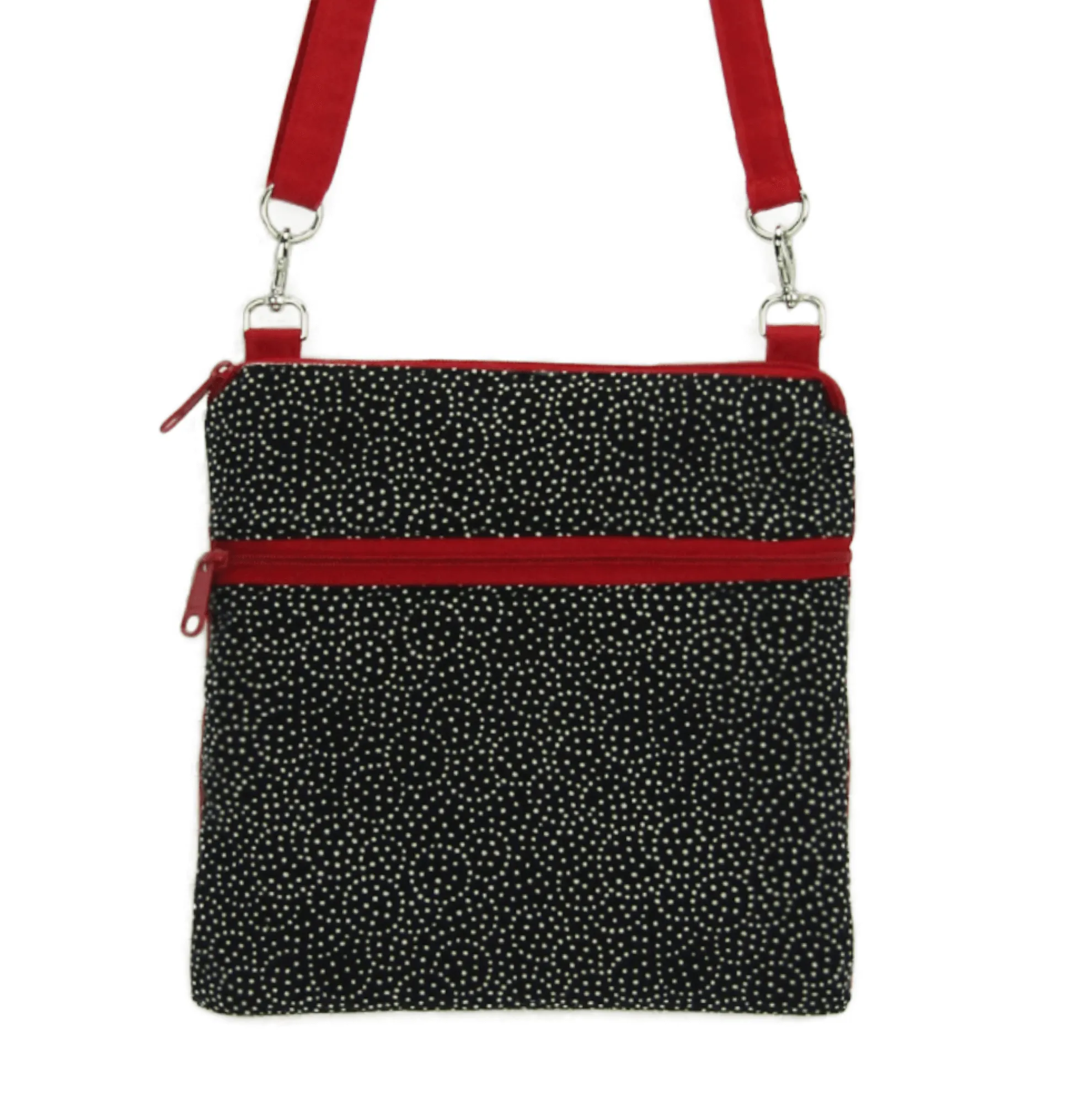 Upcycled 1 | Red Nylon | RTS Mini Square Crossbody Bag