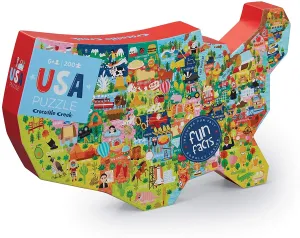USA Shaped 200 Piece Puzzle