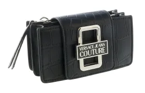 Versace Jeans Couture Black Rope Handle  Embossed Mini Shoulder Bag