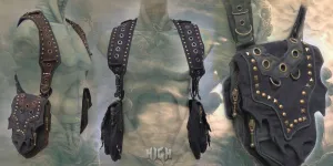 Viking Holster Bags with Studs